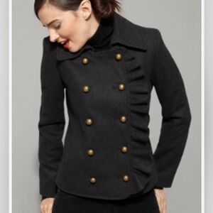 DKNY  Wool Coat with cute feminine details!